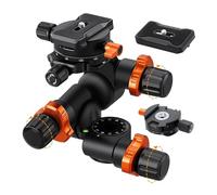 Camera Head Mount, Testa for treppiede con ingranaggi Testa a sfera panoramica a 3 vie a 360° con piastra a sgancio rapido Portante da 6 kg for riprese macro di stelle