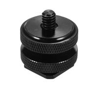 Camera Hot Shoe Mount Adapter - Double Screw 1/4 Action Camera Hot Shoe Mount, Tripod Screw Converter for Photography, Compatible with Field Monitors, DSLR, Camcorders, Video Accessories