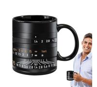 Camera Lens Cup, Novelty Coffee Mug, Collectible Fixture with Sturdy Build, Household Supply with Lightweight Design, 3.74x3.15 inches Drinkware Utility, Souvenir Accessory for Tea Juice Milk Beverage