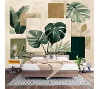 Camera Letto Carta da Parati 250x175 cm Illustrazioni Botaniche Moderne Fotomurali in TNT alla moda Decorazione da Muro XXL Poster Mural Multicolore Gigante Carta per Pareti Soggiorno Cameretta