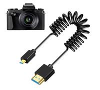 Camera Monitor Cable - 8.66 Inch Cord | Electronic Component Stretchable Cable - Lightweight Flessibile 0.3 TB 1 m Adjustable Lead For Photography Video Filming Indoor Outdoor