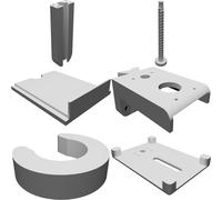 Camera Mount Adapter Kit for USB Webcam - Universal DIY Microscope Conversion