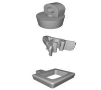 Camera Mount Clip Compatible with MD80 - Adjustable Head Platform Base Design