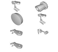 Camera Mount for Microsoft Lifecam Magnetic Adjustable Angle Bracket