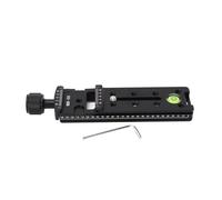 Camera Nodal Slide 150mm Plate Clamp, Aluminum y Nodal Slide with 1/4in Screw Hole and Built in Bubble Level, Compatible for Standard,