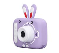 Camera per Bambini a Doppio Lenti da 20 MP, Registrazione 1080p, Registrazione a Tempo, Giochi, Correzione del Colore, Scheda di Memoria 32G e Lettore (PURPLE)