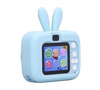 Camera per Bambini a Doppio Lenti da 20 MP, Registrazione 1080p, Registrazione a Tempo, Giochi, Correzione del Colore, Scheda di Memoria 32G e Lettore (BLUE)