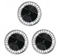 Camera Protectors Compatible with iPhone 14 Pro 14 Pro Max A Set of 3 Silver Jewelled