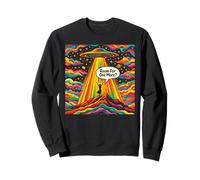 Camera psichedelica per Uno Trippy UFO Abduzione Hippie Design Felpa