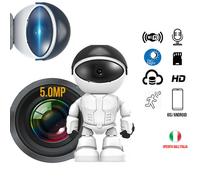 CAMERA ROBOT WIFI TELECAMERA IP SENZA FILI VIDEOSORVEGLIANZA SICUREZZA DOMESTICA