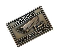 Camera Signs, Heavy Duty Rustic Metal Fade Resistant Warning