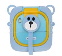 Camera Stampa Digitale da 48 MP, Display da 2,4 Pollici 1080p Videogiochi Lunga Durata con una Lente Rotante a 180 ° per Adolescenti per Bambini delle Scuole Domestiche (BLUE)