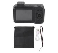 Camera subacquea 4K da 65 MP Autofocus 2.88in da 1.44 pollici a doppio schermo da 2500 mAH 33ft a prova d'acqua telecamera digitale subacquea per lo snorkeling (Nero)