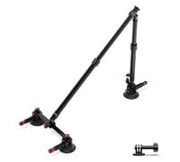 Camera Suction Cup Mount, Kit di montaggio for auto a tripla ventosa, pali di prolunga in lega di alluminio, binario NATO, adattatore for action camera, compatibile con GoPro,parts