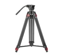 camera tripod, Treppiede video con testa fluida for impieghi gravosi, supporto professionale for telecamera, stabilizzatore di messa a terra
