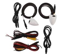 Camera vendica di auto per la visione notturna Assistere al nastro resistente all'acqua Montaggio sinistro della vista laterale destra per il di sorveglianza dell'auto (bianco)