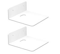Camera Wall Mount - 2 pezzi adesivi Floating Shelf for Storage, Strong Adhesive with Easy Installation Kitchen Organization, for Nursery, Bedroom, Living Room, Router, Monitor, 4.92x4.92x1.57 inch