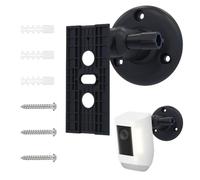 Camera Wall Mount Bracket, Ceiling Camera Holder, Monitor Brackett, Adjustable Security Mount for Home, Garden, Nursery, Kids Room, Front Door, Yard, Bedroom Installation, Black
