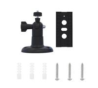 Camera Wall Mount, Outdoor Monitor Holder, Black & White, Adjustable Camera Bracket, Mounting Solution for House Garden Nursery Kids Room Playroom Bedroom Yard, 5.91x1.57 inches