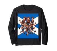 Cameratismo di Una Squadra di Rugby Rauco Maglia a Manica
