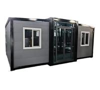 Camere da letto prefabbricate moderne della villa della Camera minuscola del contenitore espandibile di lusso, casa mobile portatile