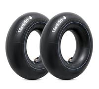 Camere d'aria resistenti 16 x 6,50-8 con stelo valvola piegata TR-87, ricambio premium 16 x 6,50 - 8/16 x 7,50 - 8 - Tubi pneumatici per tosaerba, adatti per trattori, rimorchi da giardino, carrelli