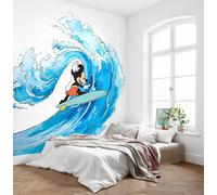 Cameretta Bambini Foto Carta da Parati Topolino 3x2.8m Murale Blu Disney