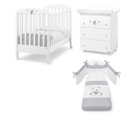 Cameretta Tatino Erbesi Vari Colori con materasso e guanciale in omaggio : Colore - Grigio