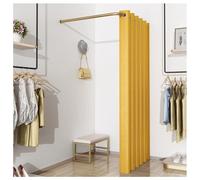 Camerino a parete con tenda ombreggiante, divisorio per privacy, spogliatoio angolare per ufficio, centro commerciale e boutique