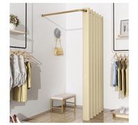 Camerino a parete, spogliatoio in metallo con tenda ombreggiante, divisorio privacy per ufficio, centro commerciale, boutique
