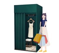 Camerino Negozio Di Abbigliamento Negozio Abbigliamento Camerini, Armadio Portatile Quadrato Movimento for Palestra D'ufficio, Riparto Temporaneo Protezione Della Privacy Con Copertura D'ombra(A,100x1