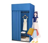 Camerino Negozio Di Abbigliamento Negozio Abbigliamento Camerini, Armadio Portatile Quadrato Movimento for Palestra D'ufficio, Riparto Temporaneo Protezione Della Privacy Con Copertura D'ombra(I,80x80