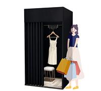 Camerino Negozio Di Abbigliamento Negozio Abbigliamento Camerini, Armadio Portatile Quadrato Movimento for Palestra D'ufficio, Riparto Temporaneo Protezione Della Privacy Con Copertura D'ombra(E,80x80