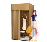 Camerino Negozio Di Abbigliamento Negozio Abbigliamento Camerini, Armadio Portatile Quadrato Movimento for Palestra D'ufficio, Riparto Temporaneo Protezione Della Privacy Con Copertura D'ombra(G,100x1