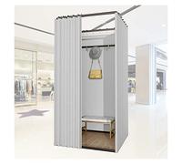 Camerino Negozio Di Abbigliamento Negozio Abbigliamento Camerini, Armadio Quadrato Pista Di Movimento for L'ufficio Palestra, Protezione Privacy Protezione D'ombra 90% Con Il Kit Tenda(F,100x80x200cm)