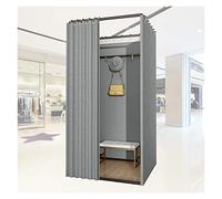 Camerino Negozio Di Abbigliamento Negozio Abbigliamento Camerini, Armadio Quadrato Pista Di Movimento for L'ufficio Palestra, Protezione Privacy Protezione D'ombra 90% Con Il Kit Tenda(E,100x100x200cm