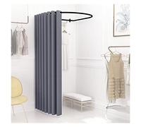 Camerino Negozio Di Abbigliamento Negozio Abbigliamento Camerini, Divisorio Privacy Riparo Temporaneo Per Montaggio A Parete L'ufficio Negozio, Spogliatoio A Binario Semplice Con Kit Di Tende(B,85x80x