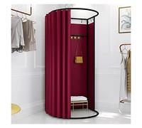 Camerino Negozio Di Abbigliamento Negozio Abbigliamento Camerini, Divisorio Privacy Riparo Temporaneo Con Binario Spostamento, Spogliatoio A Pavimento Al 90% Di Ombra Per L'ufficio Del Negozio(A,100x9