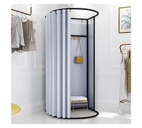 Camerino Negozio Di Abbigliamento Negozio Abbigliamento Camerini, Divisorio Privacy Riparo Temporaneo Con Binario Spostamento, Spogliatoio A Pavimento Al 90% Di Ombra Per L'ufficio Del Negozio(G,85x80