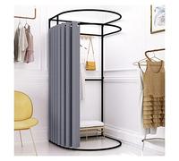 Camerino Negozio Di Abbigliamento Negozio Abbigliamento Camerini, Espositore Per Rifugi Temporanei Privacy Move Track Per Negozio Nuziale, Schermo Divisorio Per Spogliatoi Semplice, 2 Taglie(A,100x95x