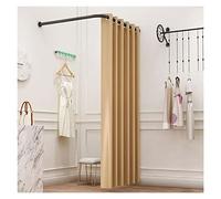 Camerino Negozio Di Abbigliamento Negozio Abbigliamento Camerini, Parete Divisoria Per Schermo Privacy Ombra Con Binario Spostamento, Spogliatoio Semplice Tipo L Per Dormitorio Dell'ufficio(F,120x200c
