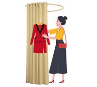 Camerino Negozio Di Abbigliamento Negozio Abbigliamento Camerini, Semplice Riparo Per Spogliatoio Montaggio Parete Dormitorio Ufficio, Visibilità 90% Che Occlude Partizione Schermo Privacy(G,80x200cm)