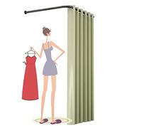 Camerino Negozio Di Abbigliamento Negozio Abbigliamento Camerini, Shelter Divisorio Schermo Privacy Montaggio Parete Con La Copertura D'ombra, Armadietto Portatile Tipo L for Palestra D'ufficio(J,120x