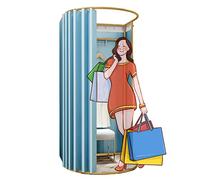 Camerino Negozio Di Abbigliamento Negozio Abbigliamento Camerini, Shelter Temporaneo Schermo Divisorio Privacy D'ufficio Palestra, Spogliatoio Pista Movimento Indipendenza Con Copertura D'ombra(I,85x8