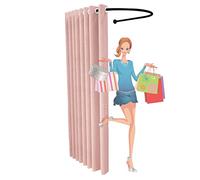 Camerino Negozio Di Abbigliamento Negozio Abbigliamento Camerini, Spogliatoio Mobile Temporaneo Di Tipo U, Schermo Di Protezione Della Privacy Portatile Per Esterni Per Salotto, 4 Dimensioni(K,100x95x