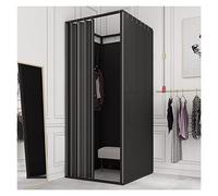 Camerino Negozio Di Abbigliamento Negozio di Abbigliamento per Camerini, Portatile Camerino Mobile con Tenda Ombreggiante, Temporaneo Schermo Divisorio per La Privacy per Boutique Ufficio, 5 Colori(C,