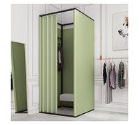Camerino Negozio Di Abbigliamento Negozio di Abbigliamento per Camerini, Portatile Camerino Mobile con Tenda Ombreggiante, Temporaneo Schermo Divisorio per La Privacy per Boutique Ufficio, 5 Colori(B,