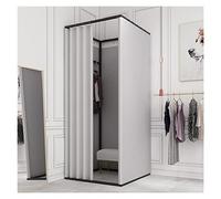Camerino Negozio Di Abbigliamento Negozio di Abbigliamento per Camerini, Portatile Camerino Mobile con Tenda Ombreggiante, Temporaneo Schermo Divisorio per La Privacy per Boutique Ufficio, 5 Colori(A,