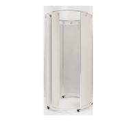 camerino portatile Camerino Mobile Con Ruote, Camerino For Negozio Di Abbigliamento Indipendente, Forte Tasso Di Ombreggiatura, Con Telaio Robusto E Stabile, Tenda Divisoria For La Privacy(White)
