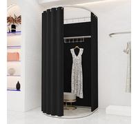 Camerino portatile con espositori, cabina mobile per negozi al dettaglio e centri commerciali, montaggio facile e design conveniente